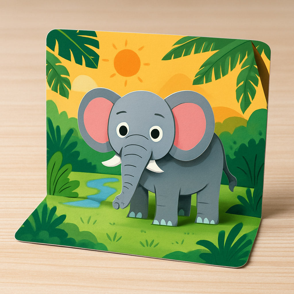 Scopri la Giungla in 3D – Pop-up da Stampare
